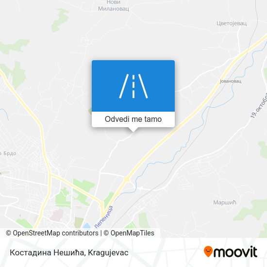 Костадина Нешића mapa
