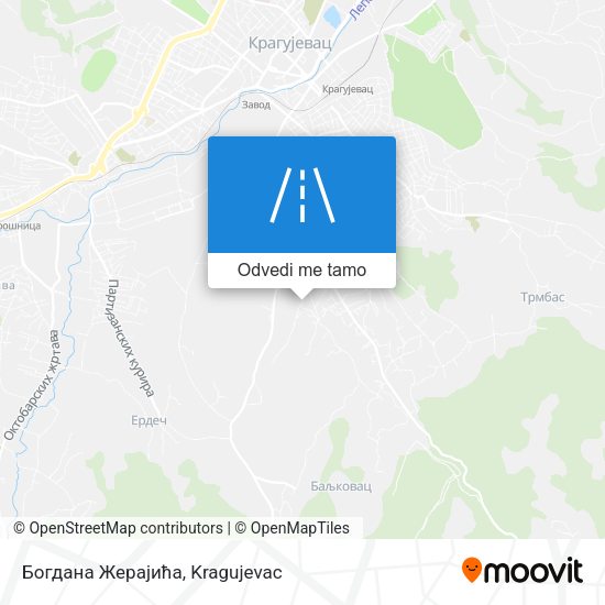 Богдана Жерајића mapa