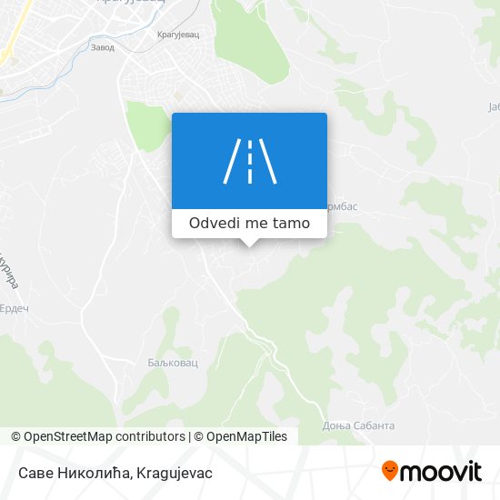 Саве Николића mapa