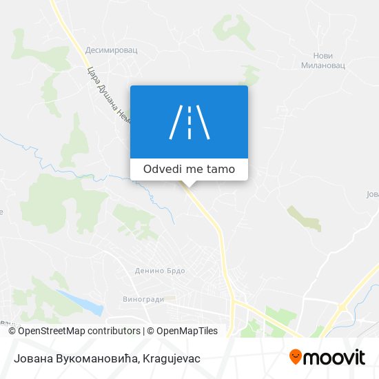 Јована Вукомановића mapa