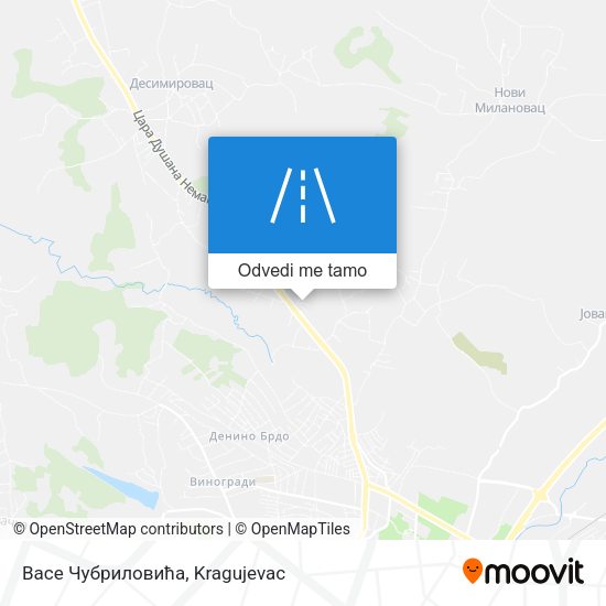 Васе Чубриловића mapa