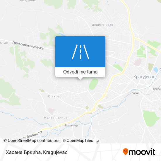Хасана Бркића mapa