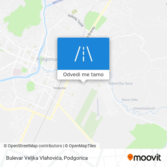 Bulevar Veljka Vlahovića mapa