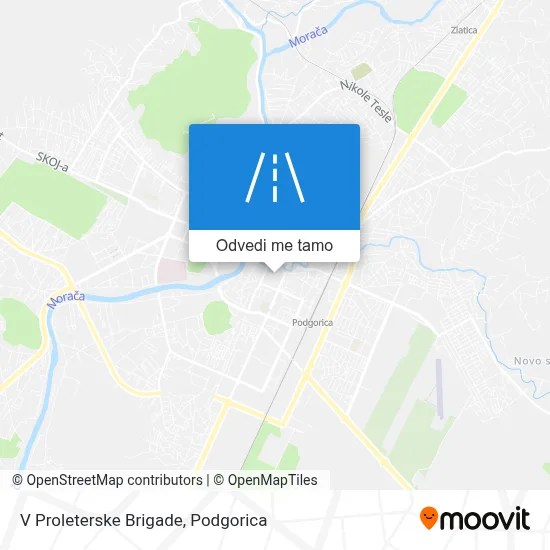 V Proleterske Brigade mapa