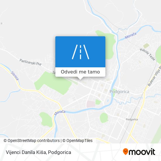 Vijenci Danila Kiša mapa