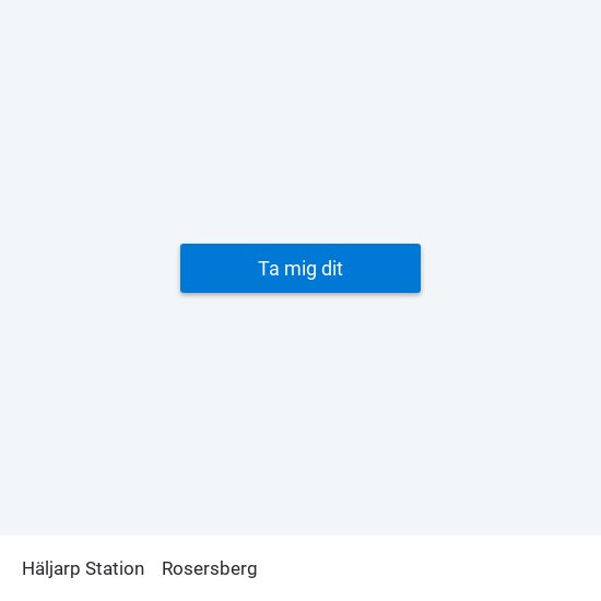 Häljarp Station to Rosersberg map