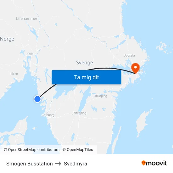 Smögen Busstation to Svedmyra map