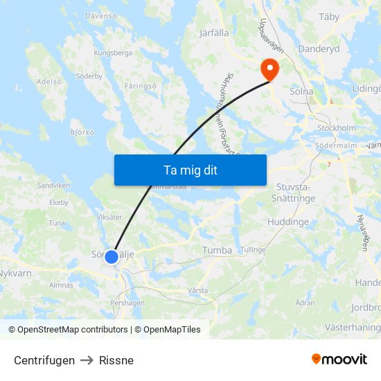 Centrifugen to Rissne map