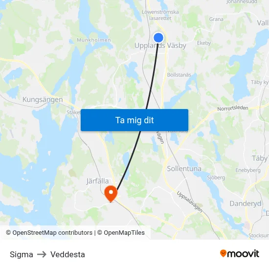 Sigma to Veddesta map