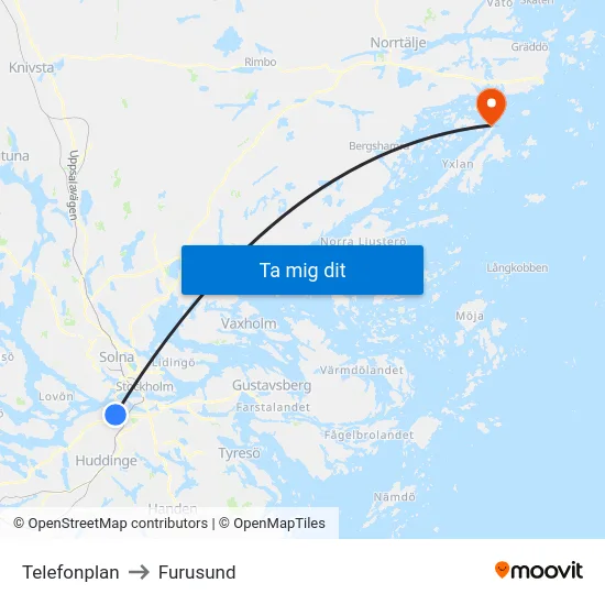 Telefonplan to Furusund map