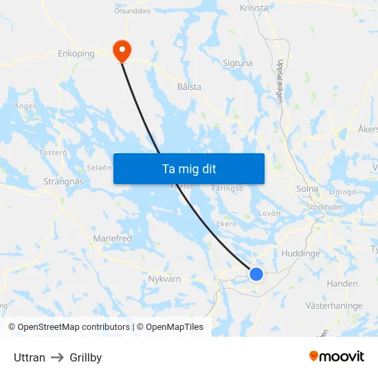 Uttran to Grillby map