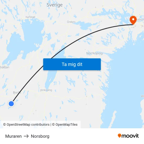 Muraren to Norsborg map