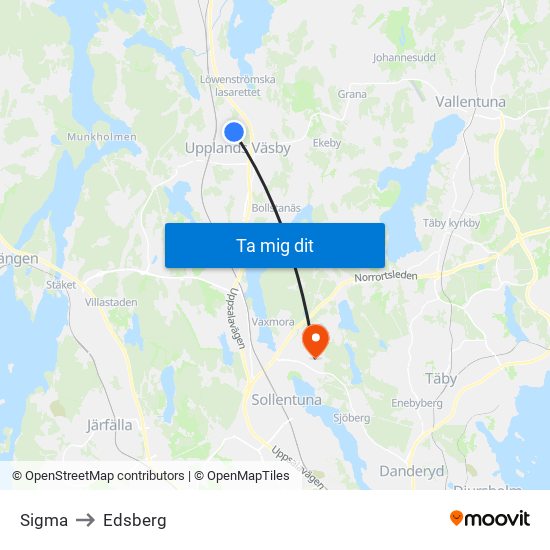 Sigma to Edsberg map