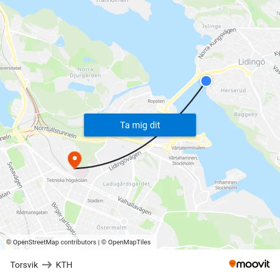 Torsvik to KTH map