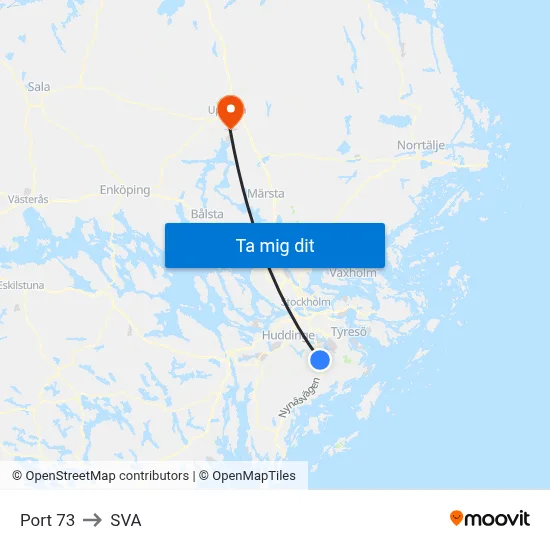 Port 73 to SVA map