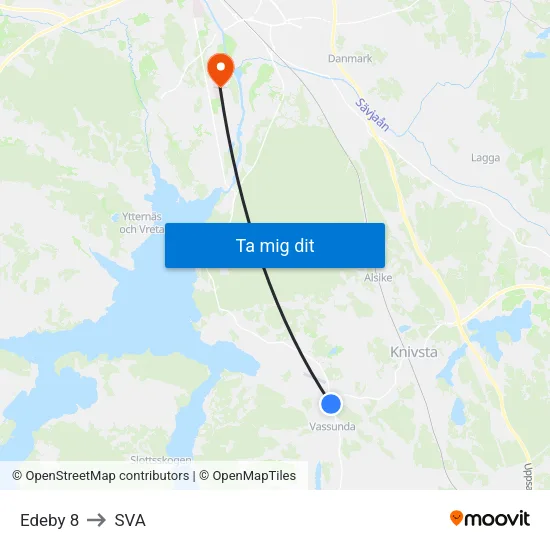 Edeby 8 to SVA map