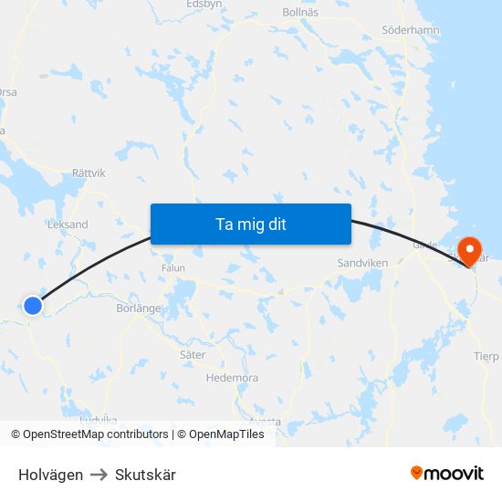 Holvägen to Skutskär map