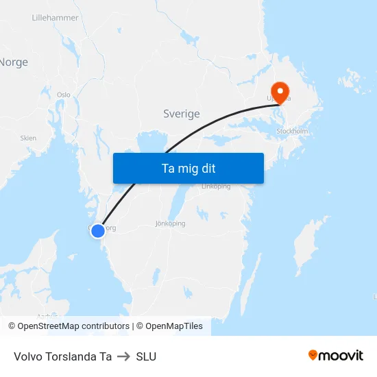 Volvo Torslanda Ta to SLU map