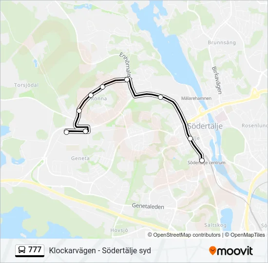 777 Bus Line Map