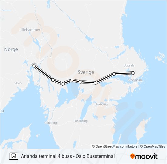 vy bus4you Route: Schedules, Stops & Maps - Arlanda Terminal 4 Buss  (Updated)