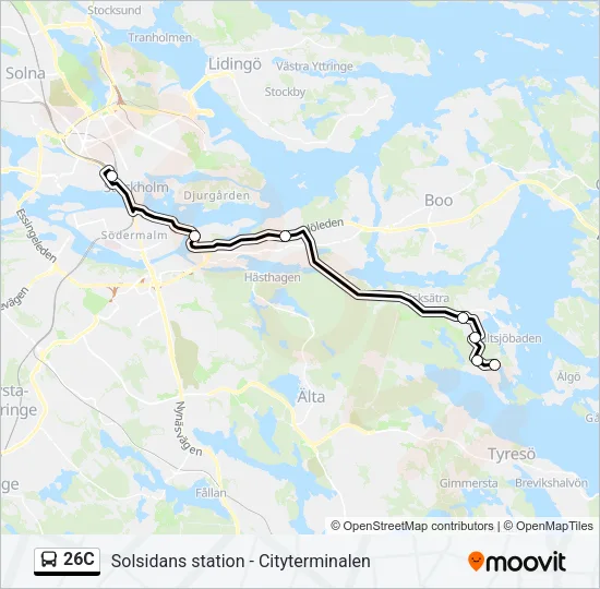 26C Bus Line Map