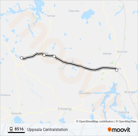 8516 train Line Map