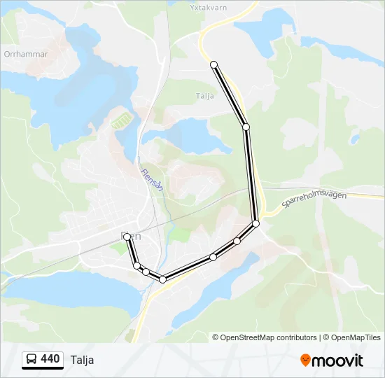 440 Bus Line Map