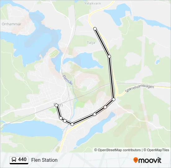 440 Bus Line Map