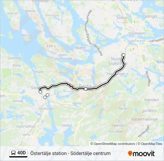 40D Bus Line Map