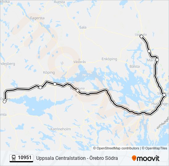 10951 train Line Map