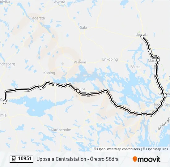10951 Train Line Map