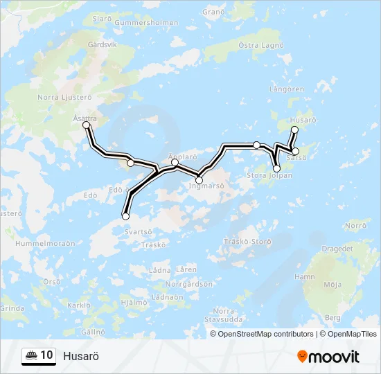 10 Ferry Line Map