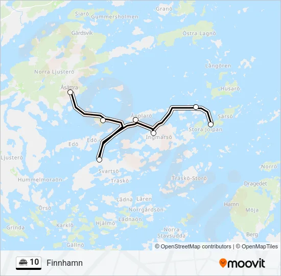 10 Ferry Line Map