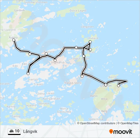 10 Ferry Line Map