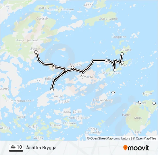 10 Ferry Line Map