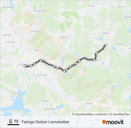 73 train Line Map