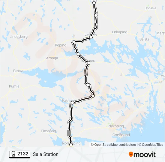 2132 Train Line Map