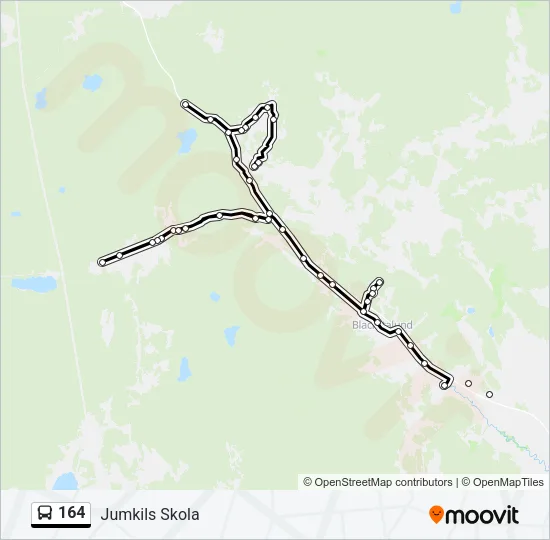 164 Bus Line Map
