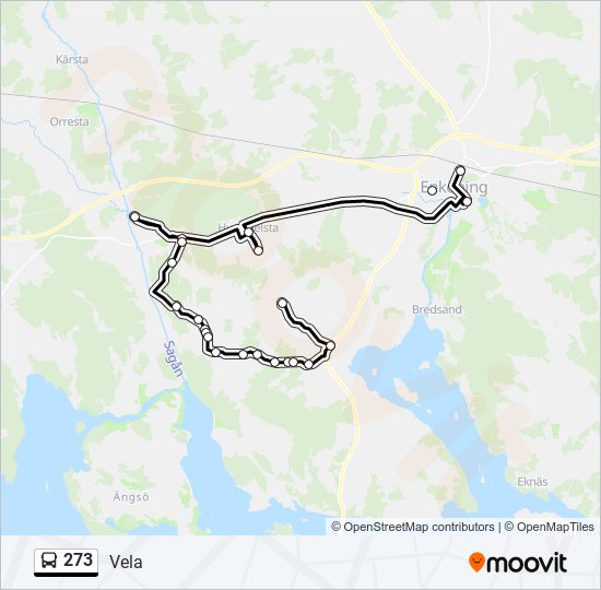 273 bus Line Map