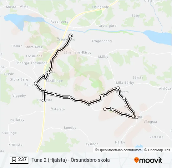 237 Bus Line Map