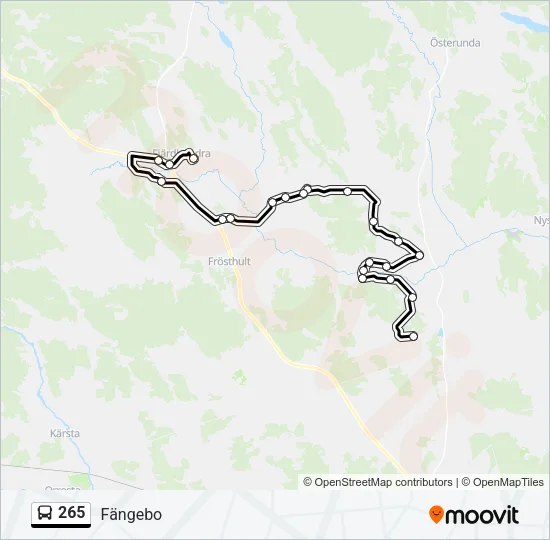 265 Bus Line Map