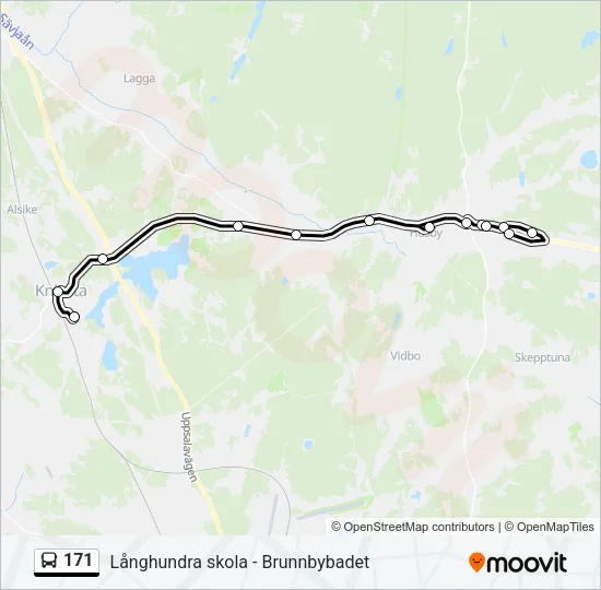 171 Bus Line Map