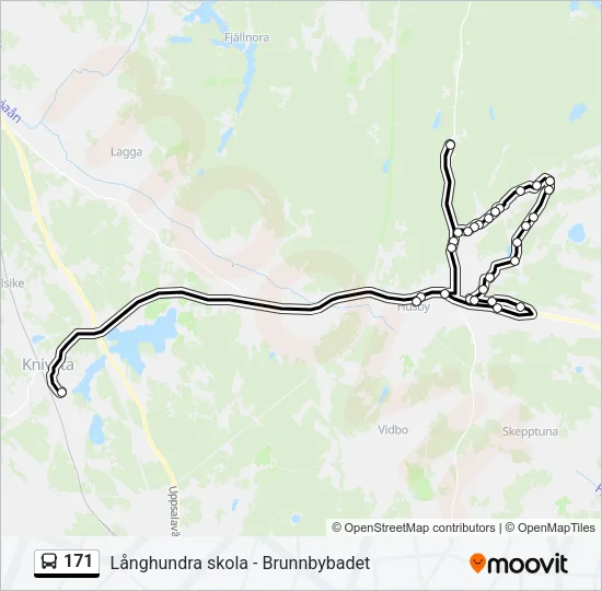 171 Bus Line Map