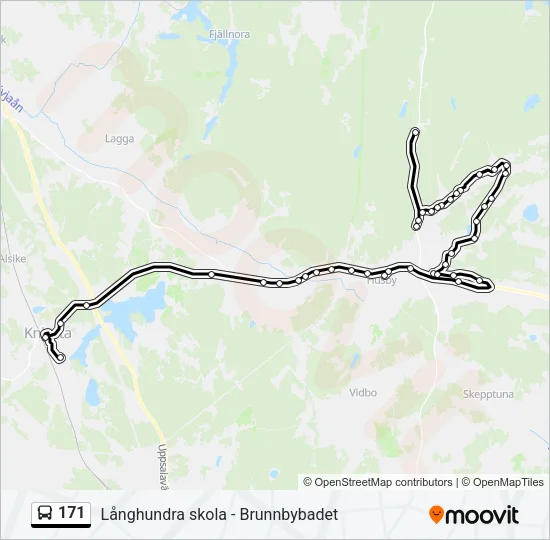 171 Bus Line Map