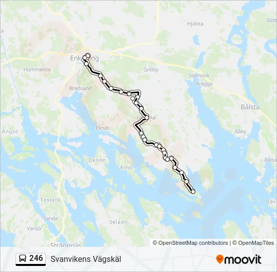 246 Bus Line Map