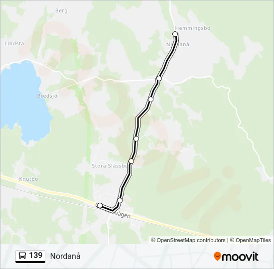 139 Bus Line Map