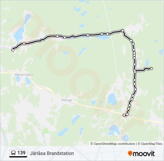 139 bus Line Map