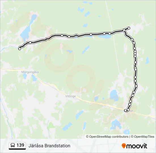 139 Bus Line Map