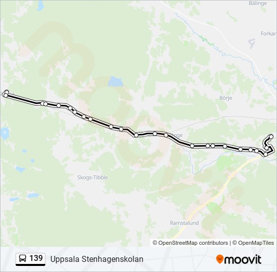 139 bus Line Map