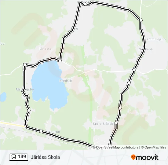 139 Bus Line Map